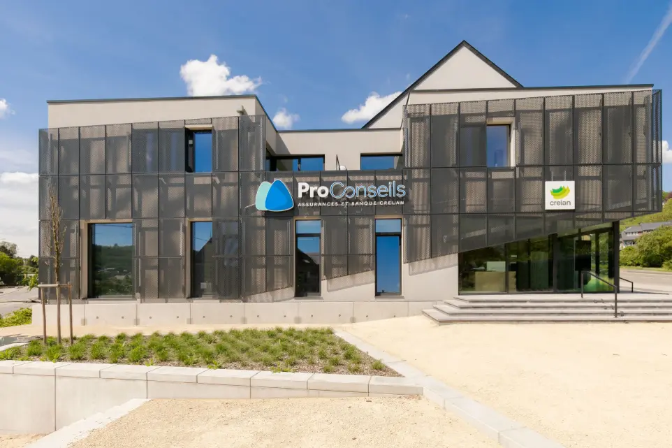 Construction banque et de logements sur la commune de Durbuy - Collaboration avec le Bureau Ter-A 