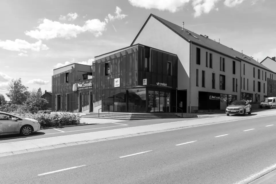 Construction banque et de logements sur la commune de Durbuy - Collaboration avec le Bureau Ter-A 